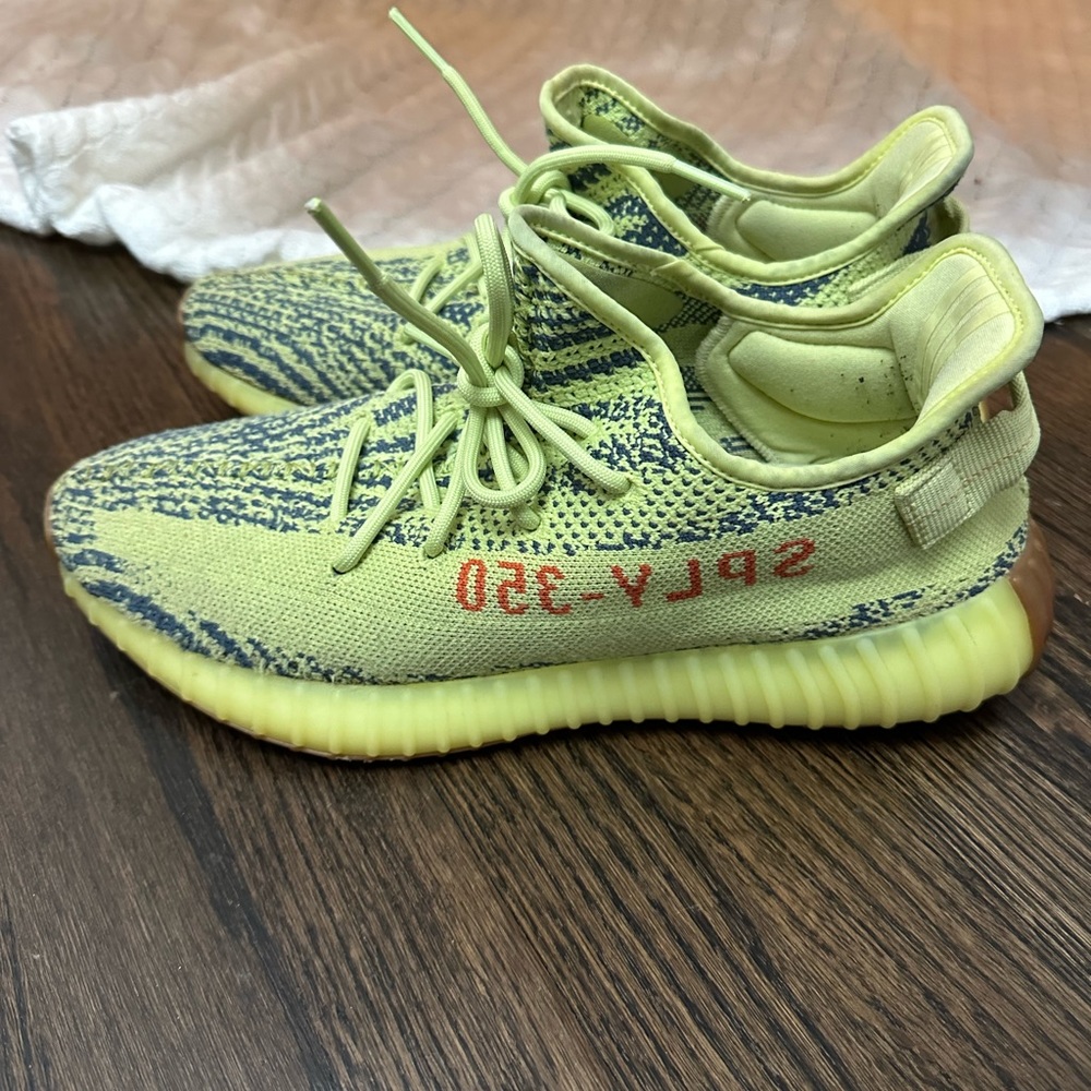 Frozen Yellow Yeezys